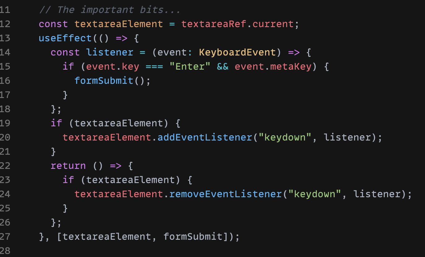 command-enter-to-submit-a-form-when-focus-is-inside-textarea-with-react-typescript-peterbe